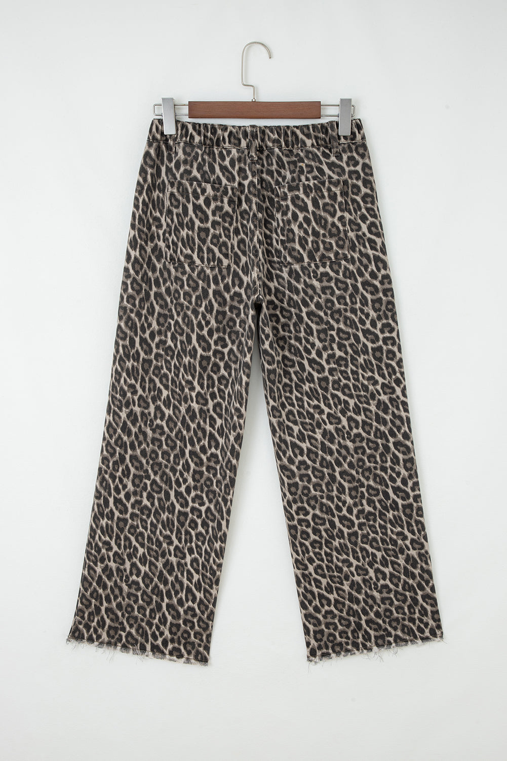 Yellow Leopard Straight Loose Leg Jeans