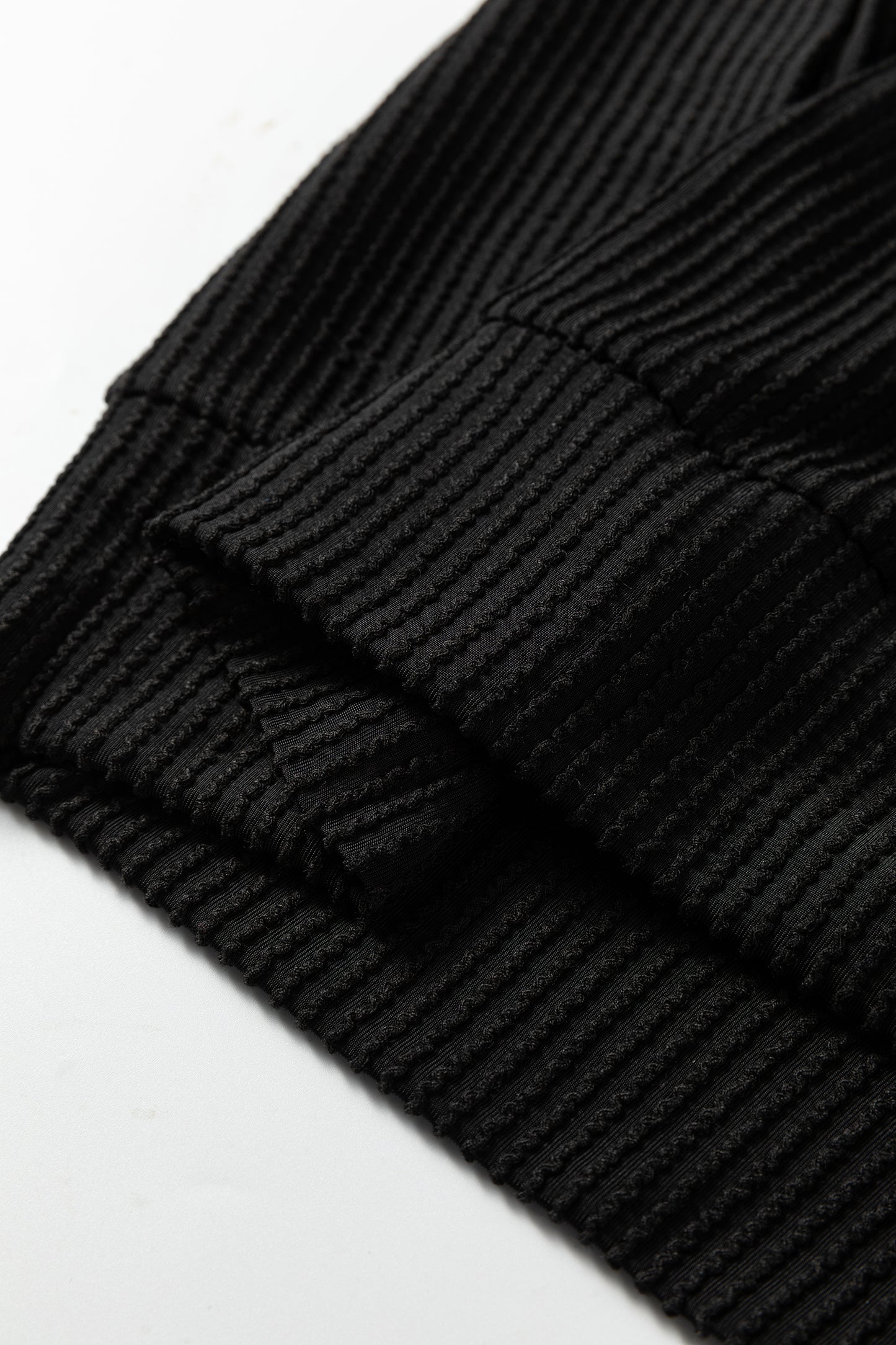 Black Twisted Rib Outlined Merry Letter Graphic Loose Long Sleeve Top